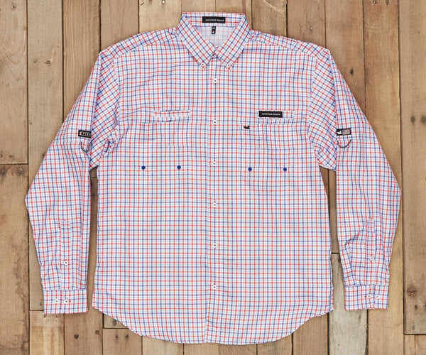Harbor Cay Fishing Shirt - Abaco Grid