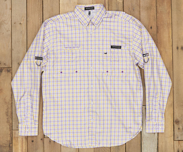 Harbor Cay Fishing Shirt - Abaco Grid