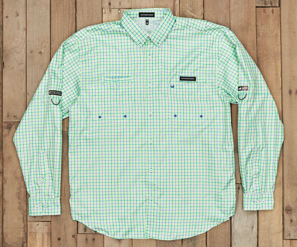 Harbor Cay Fishing Shirt - Abaco Grid